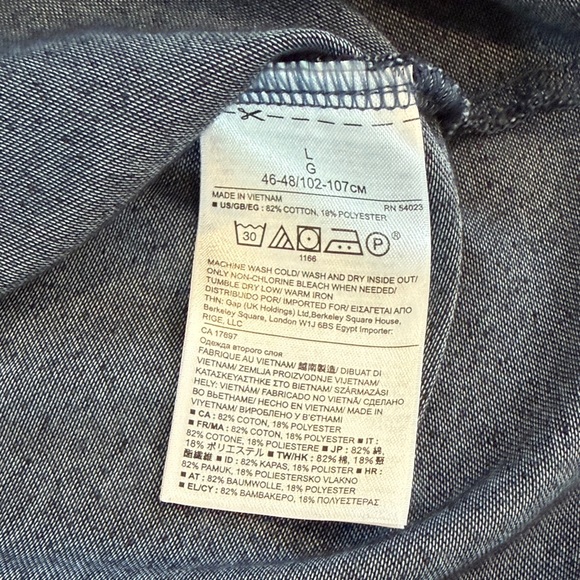 Banana Republic Blue Casual Shirt - Picture 4 of 5